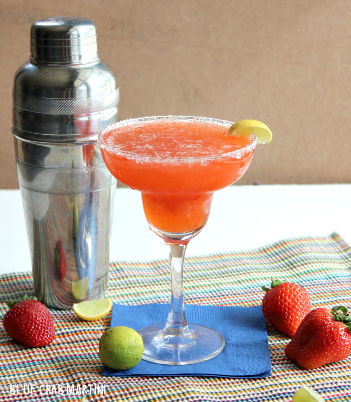 Strawberry Key Lime Margarita | Blue Crab Martini