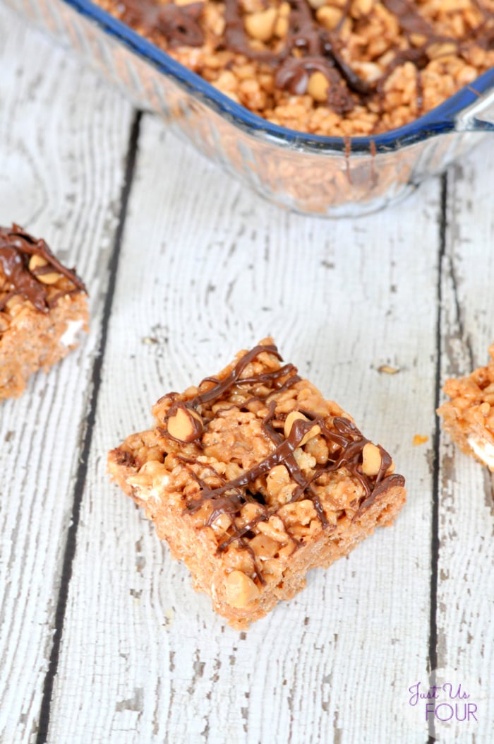 Peanut Butter Nutella Rice Krispie Treats