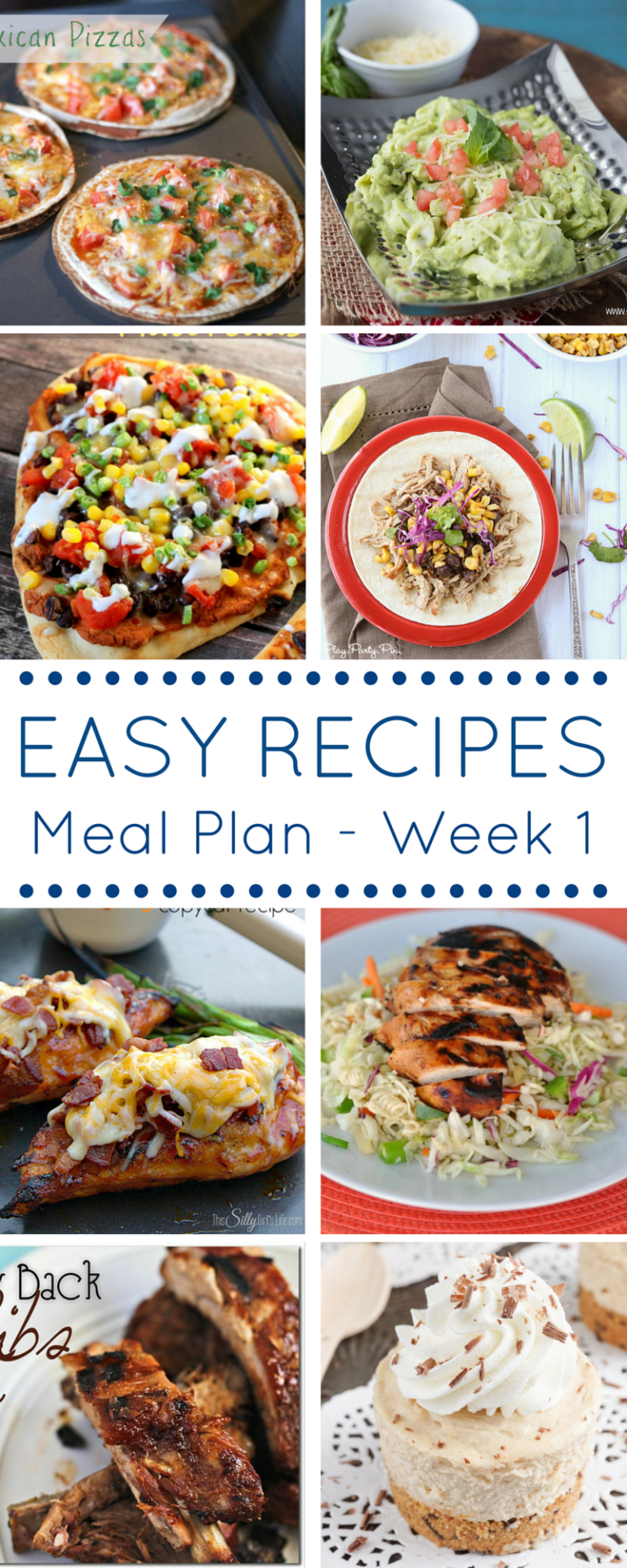 This Easy Dinner Recipes Meal Plan is going to make your week and your grocery shopping a breeze!