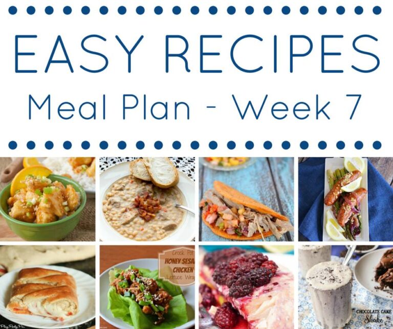 This easy dinner recipes meal plan makes getting dinner on the table a breeze!
