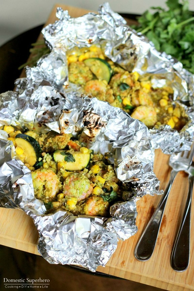 These Grilled Lime Coconut Shrimp Foil Packs are easy, healthy, and out of this world delicious! Fire up your grill and get ready!