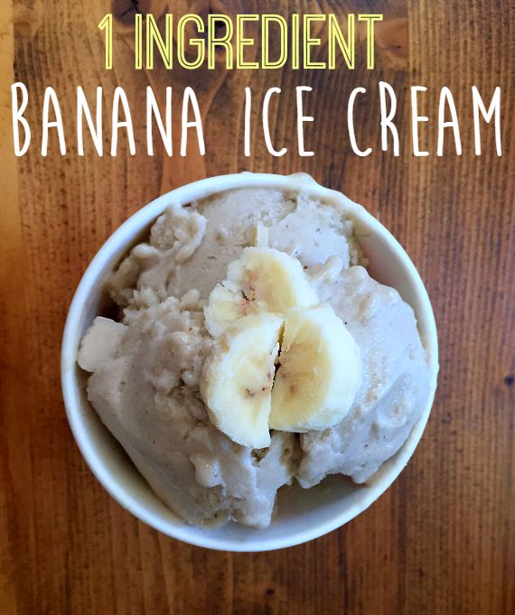 1 Ingredient Banana Ice Cream