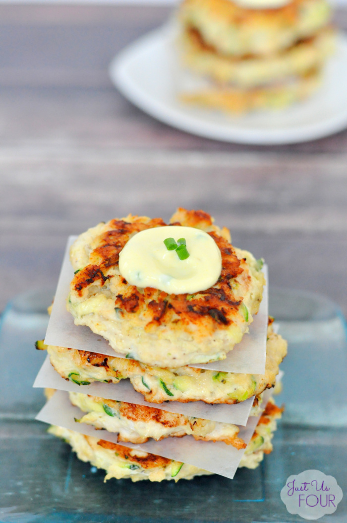 10 - Just Us Four - Chicken Zucchini Fritters