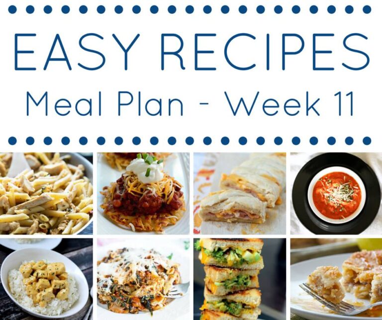 A meal plan full of easy dinner recipes makes getting on the table each night so simple.