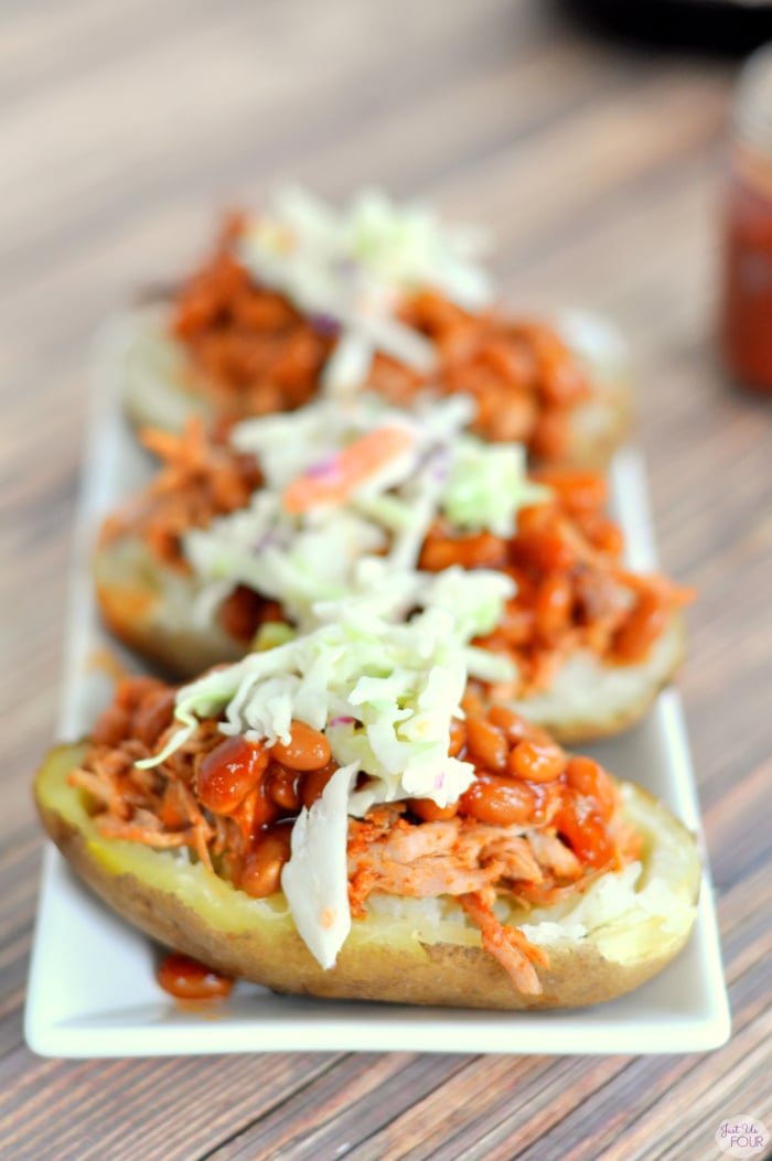 BBQ Pulled Pork Potato Skins My Suburban Kitchen