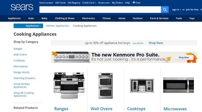 appliance page