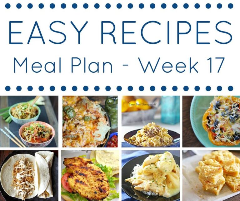 Easy Dinner Recipes Meal Plan
