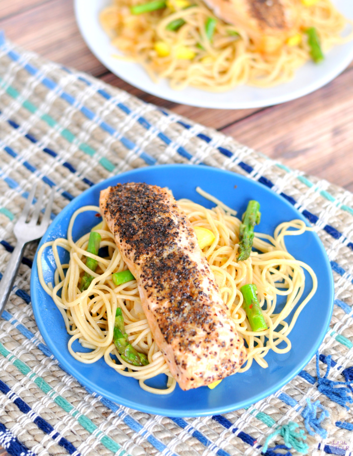 Peppered Salmon Stir Fry
