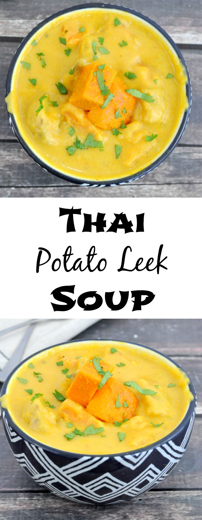 This Thai potato leek soup is 100% paleo and so amazingly delicious.