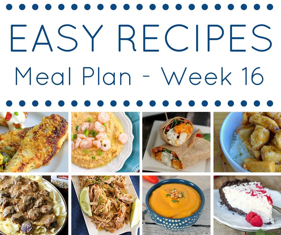 Our weekly meal plan is full of easy dinner recipe to make getting dinner on the table a snap!