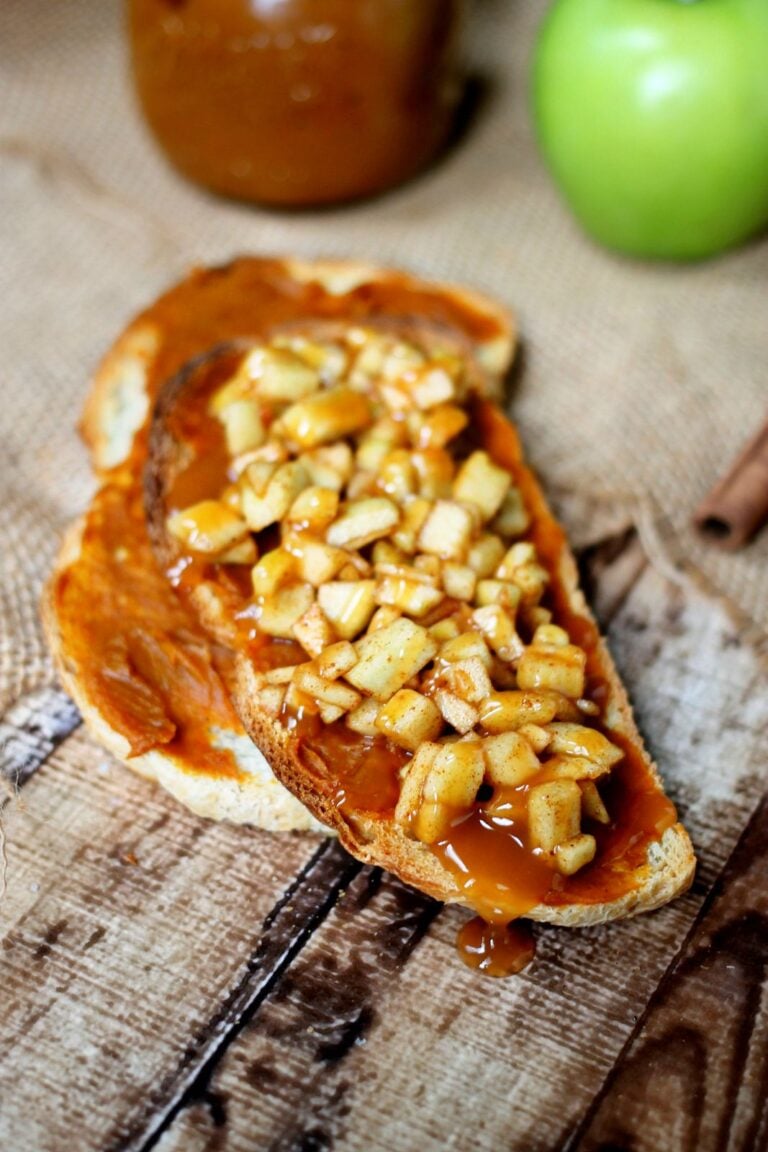 Caramel Apple Bruschetta