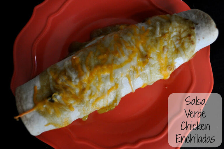 Salsa Verde Chicken Enchiladas