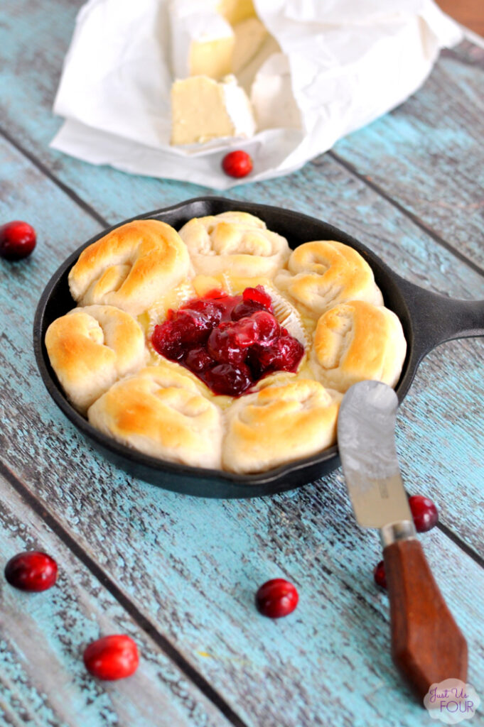 Cranberry Brie Skillet - A Delicious Baked Brie Appetizer