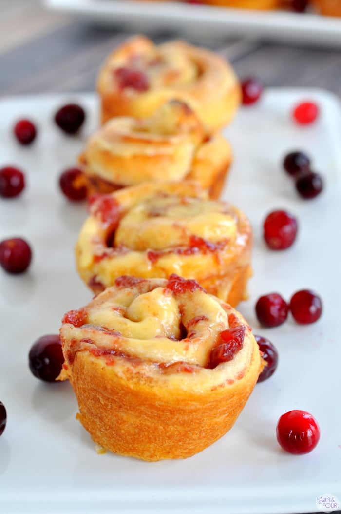Easy Cranberry Orange Sweet Rolls