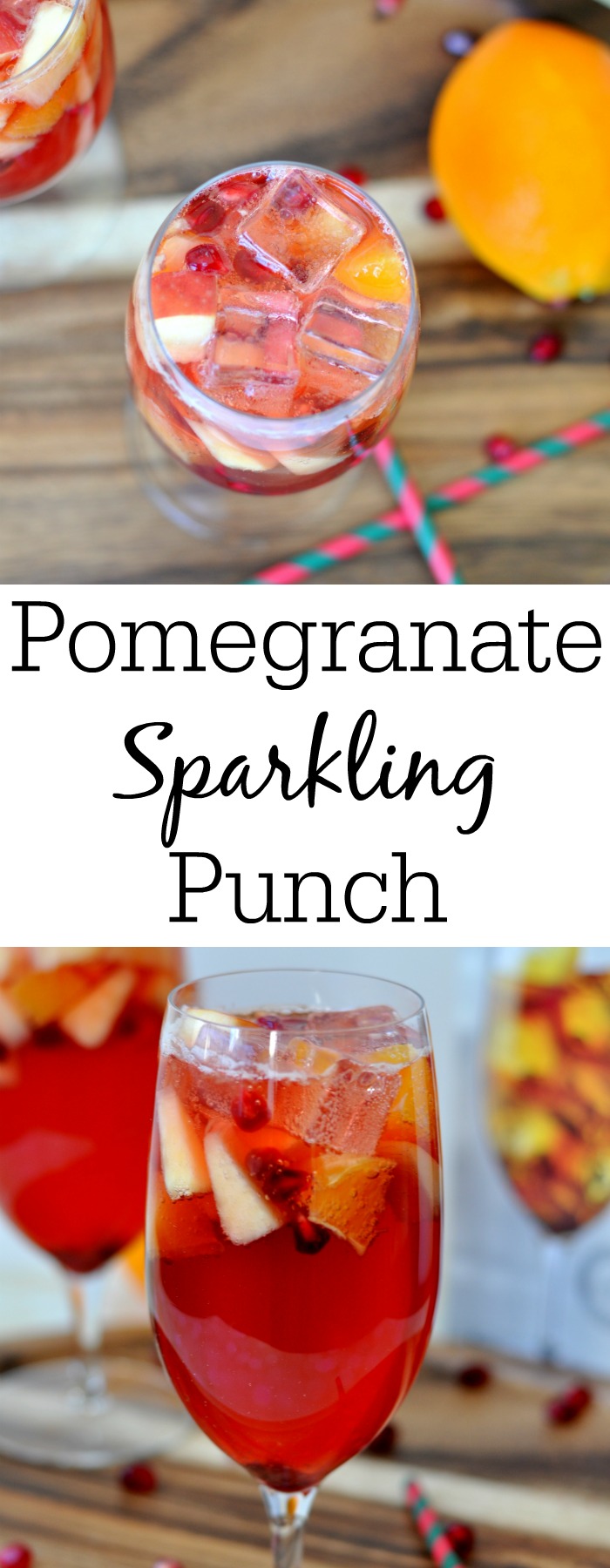 Orange Pomegranate Sparkling Punch