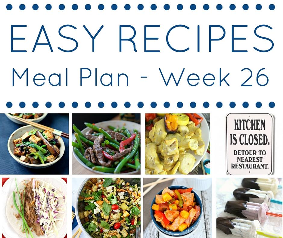 A weekly meal plan full of healthy recipes to help you stay on track with your healthier eating plan.