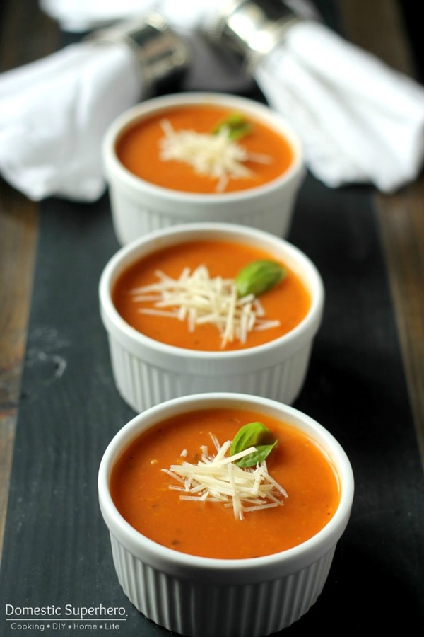 17 - Domestic Superhero - Skinny Tomato Basil Soup