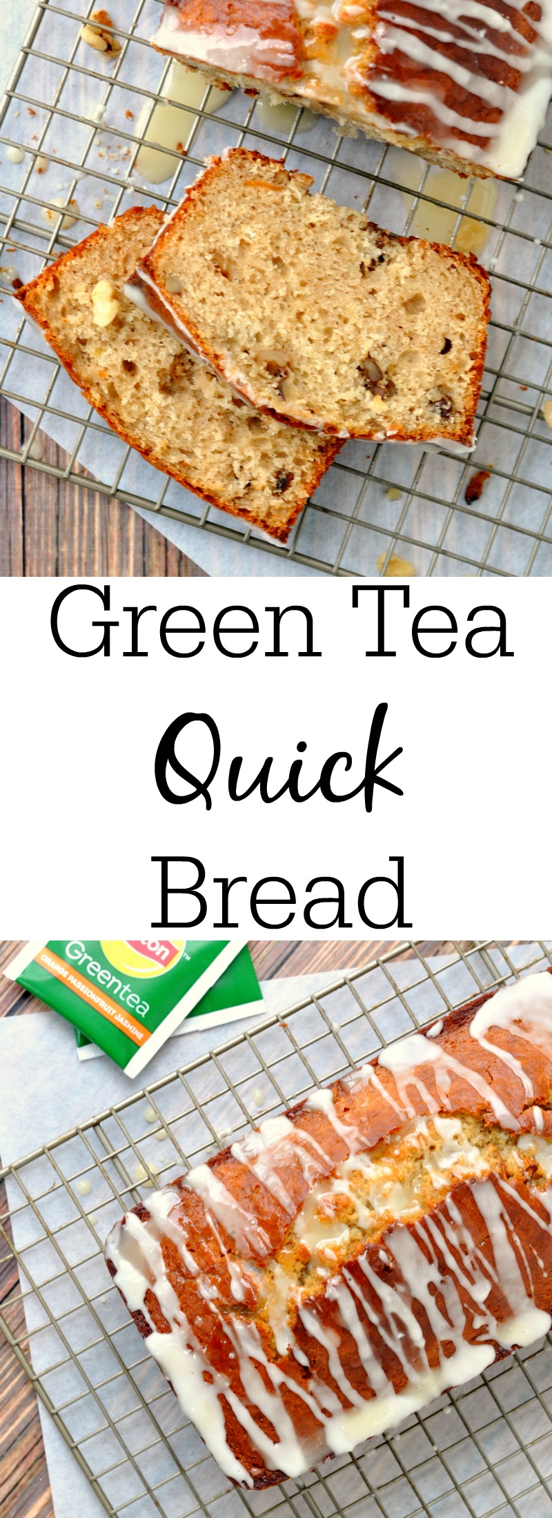 Green Tea Infused Quick Bread
