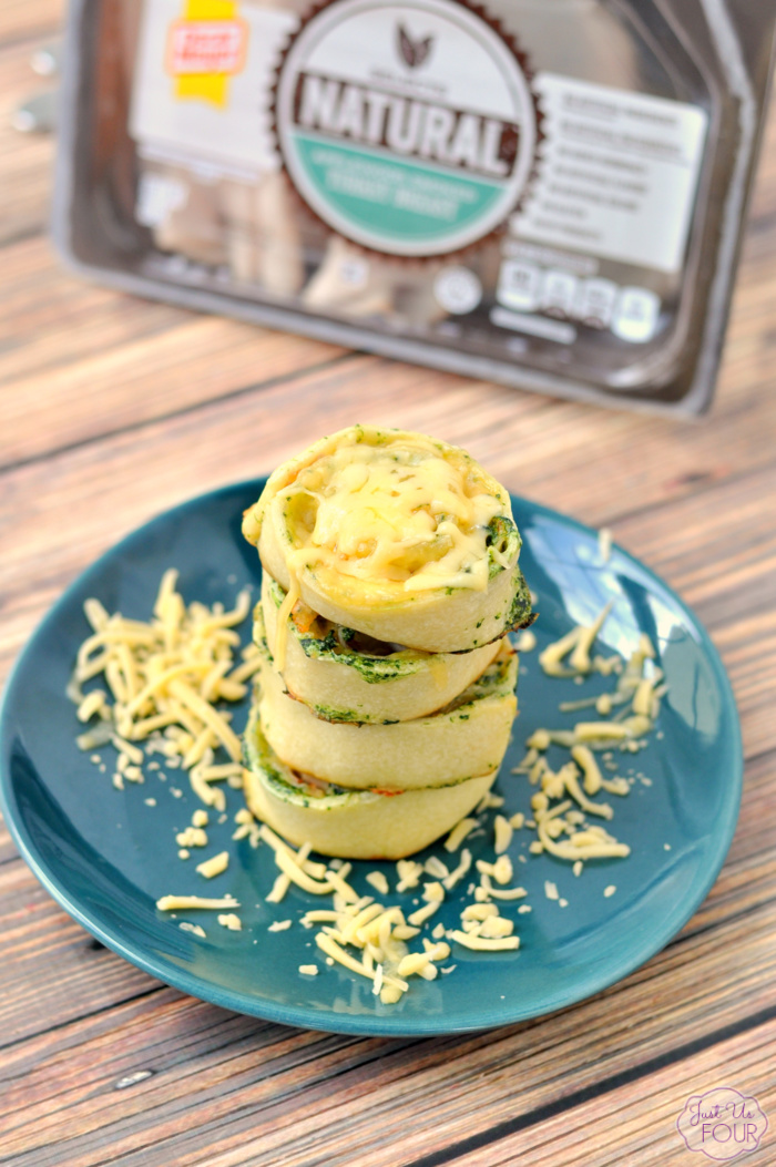 Turkey Spinach and Swiss Roll Ups