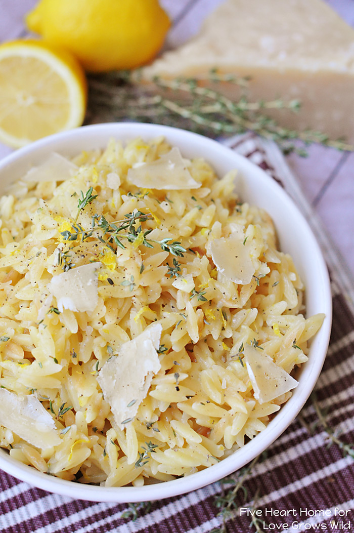 12 - Love Grows Wild - Parmesan Orzo with Lemon and Thyme