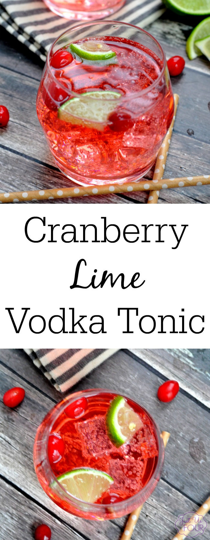 Cranberry Lime Vodka Tonic