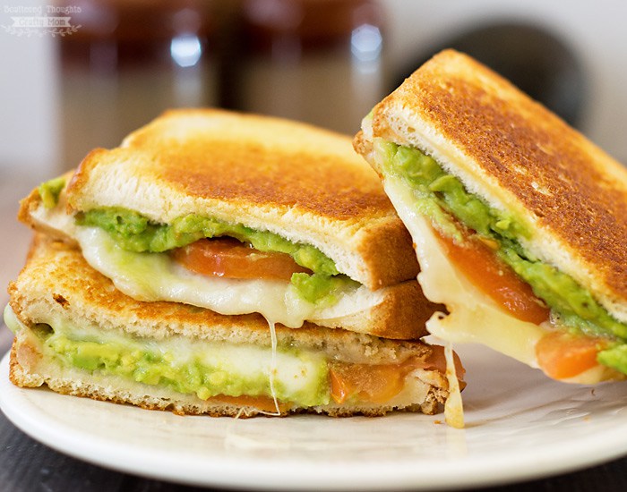 11 - Scattered Thoughts of a Crafty Mom - Grilled Cheese with Avocado and Tomato