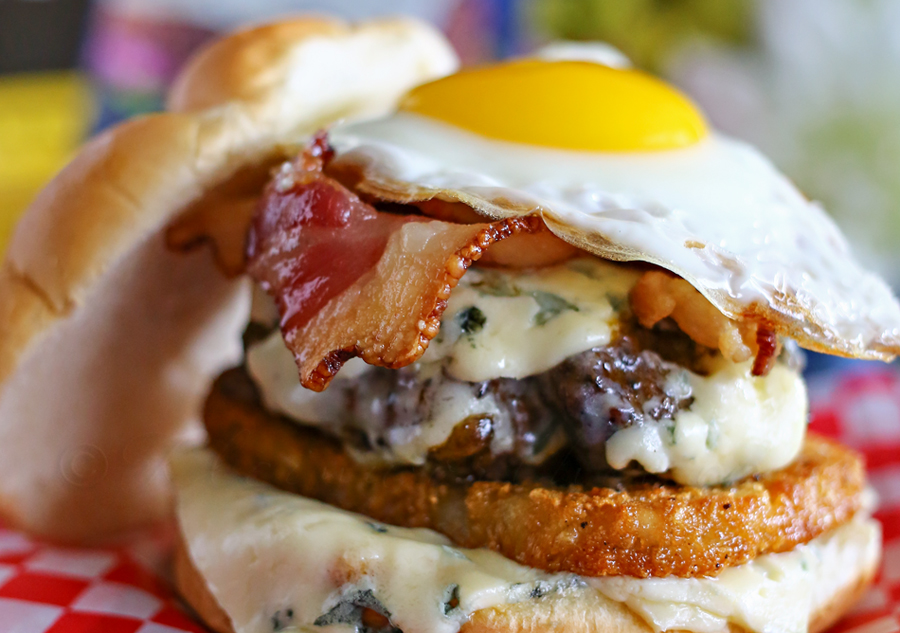 10 - Kleinworth and Co - Blue Cheese Breakfast Burger