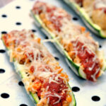Chicken Parmesan Zucchini Boats