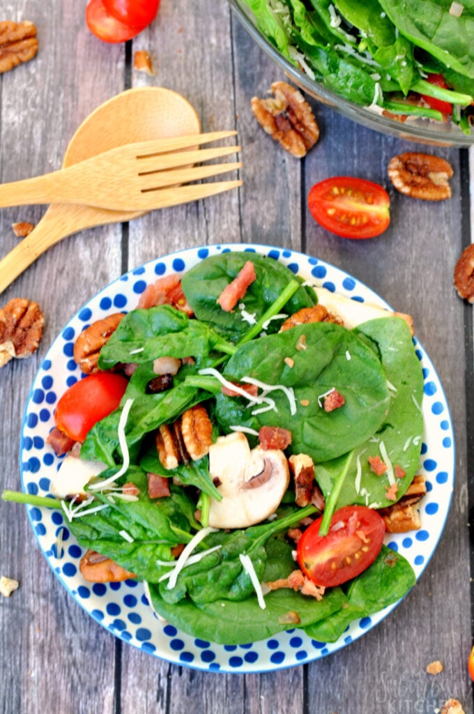 Bacon Spinach Salad - My Suburban Kitchen