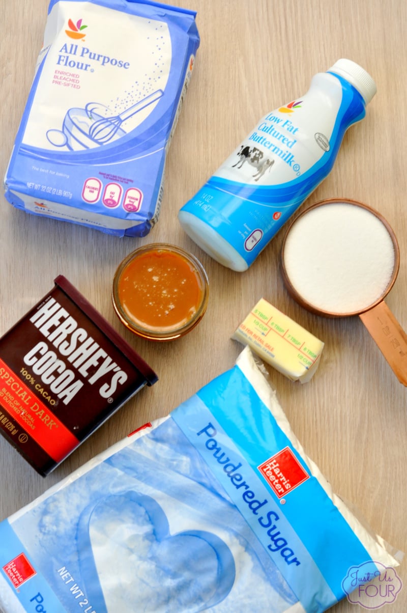 Mini Caramel Chocolate Cake Bites