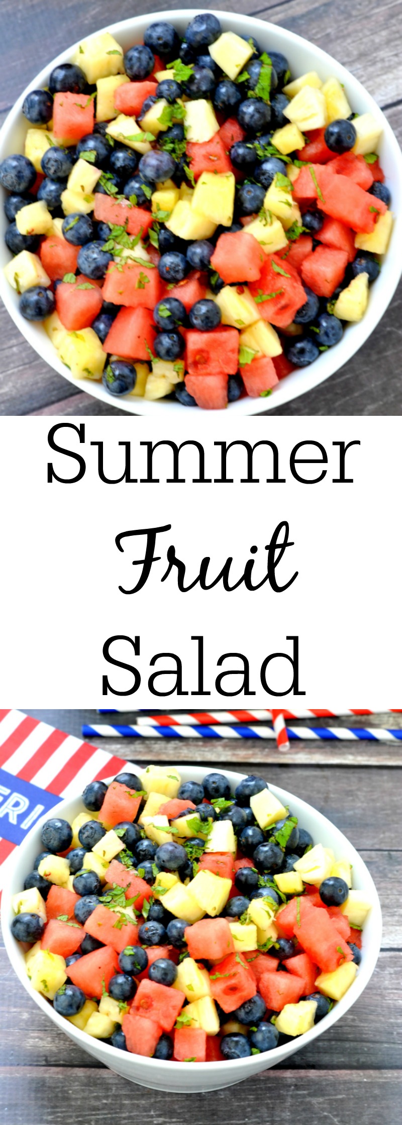 Blueberry Pineapple Fruit Salad