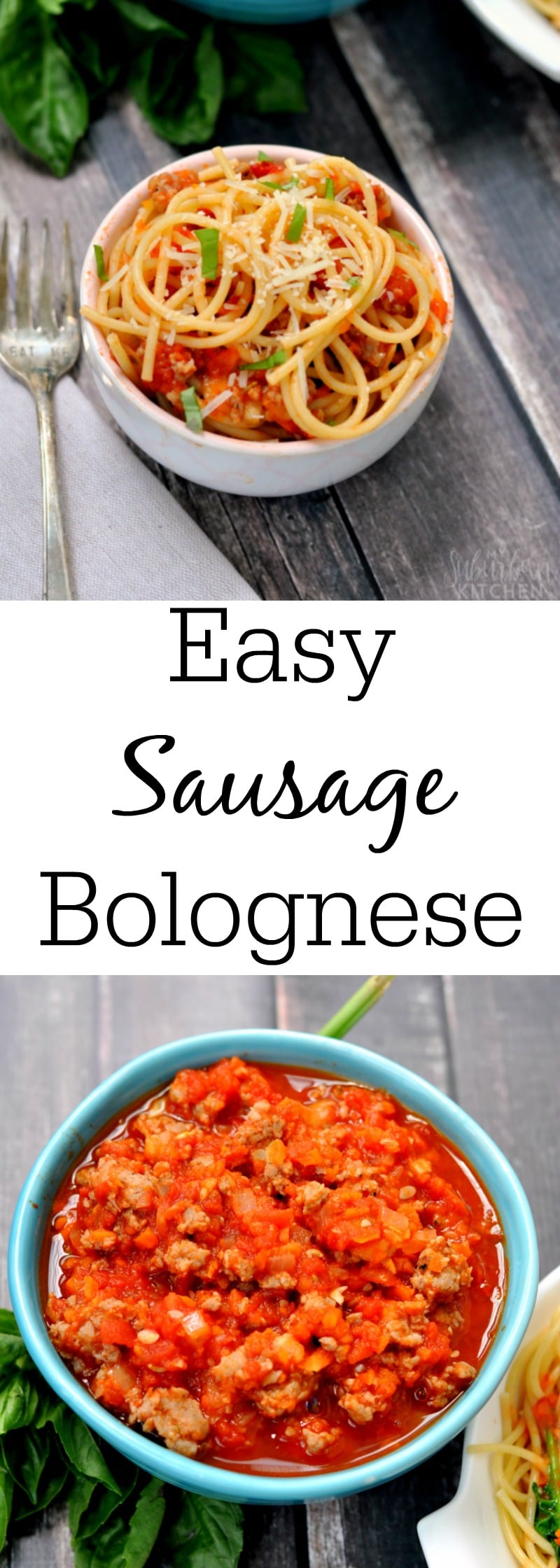 Easy Sausage Bolognese