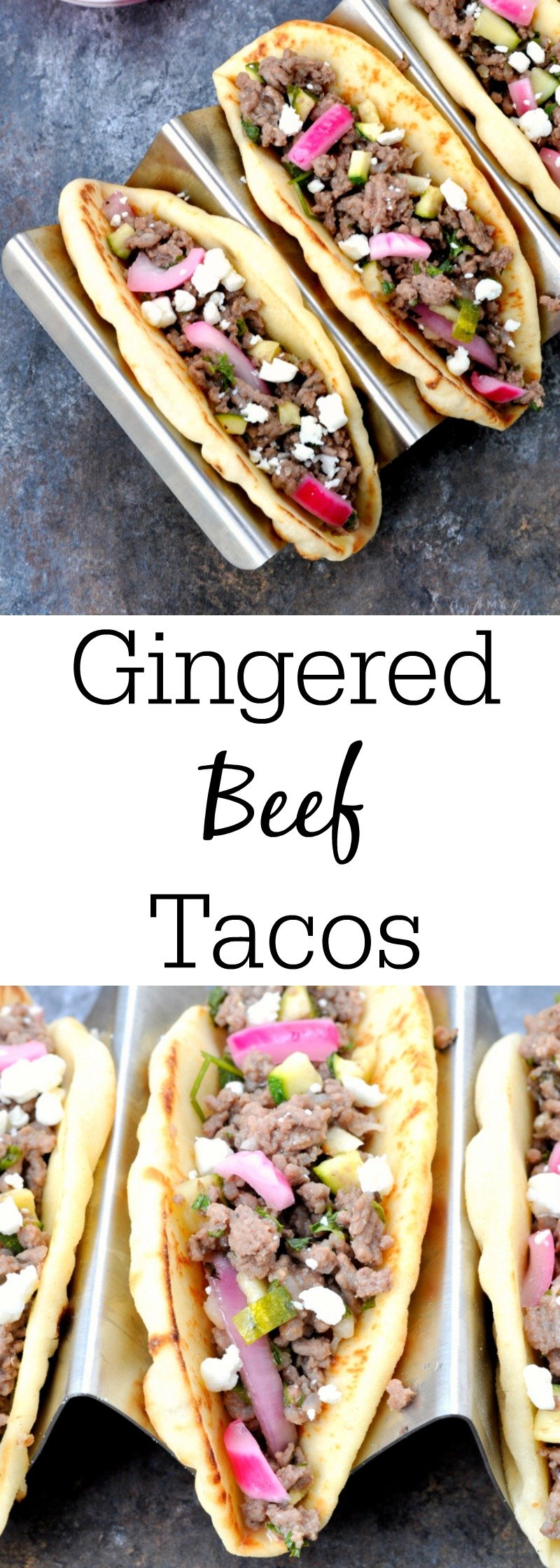 Gingered Beef Flatbread Tacos