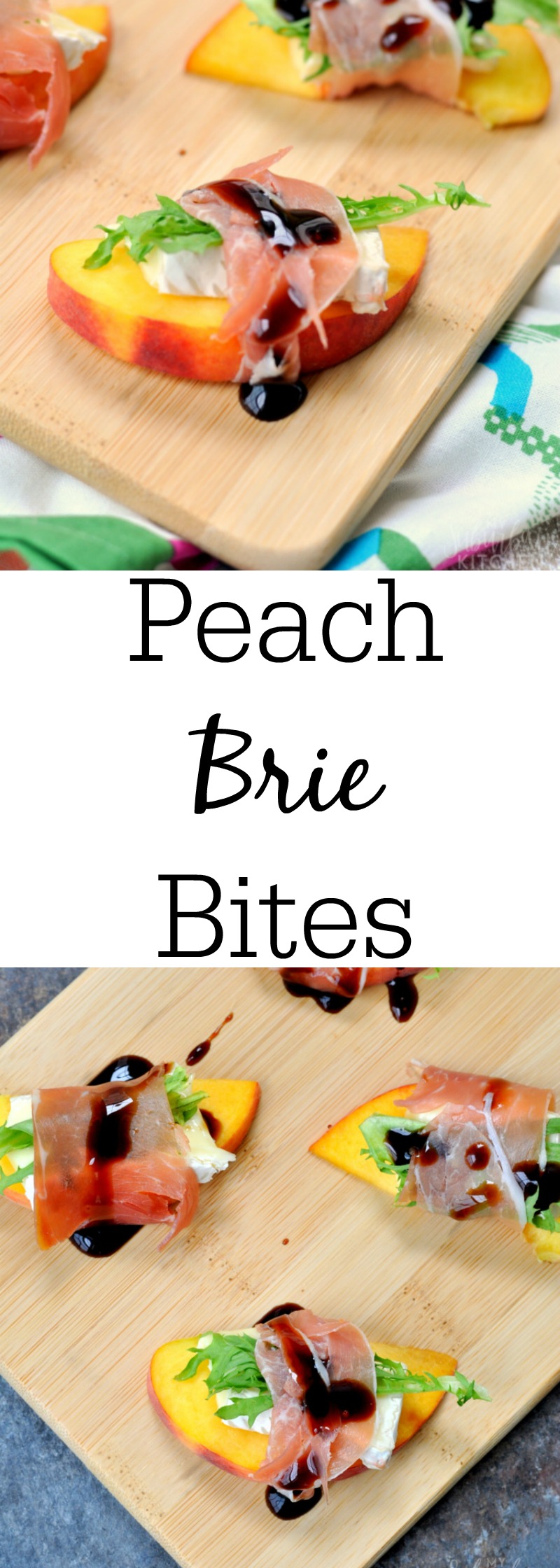 Peach Brie Bites
