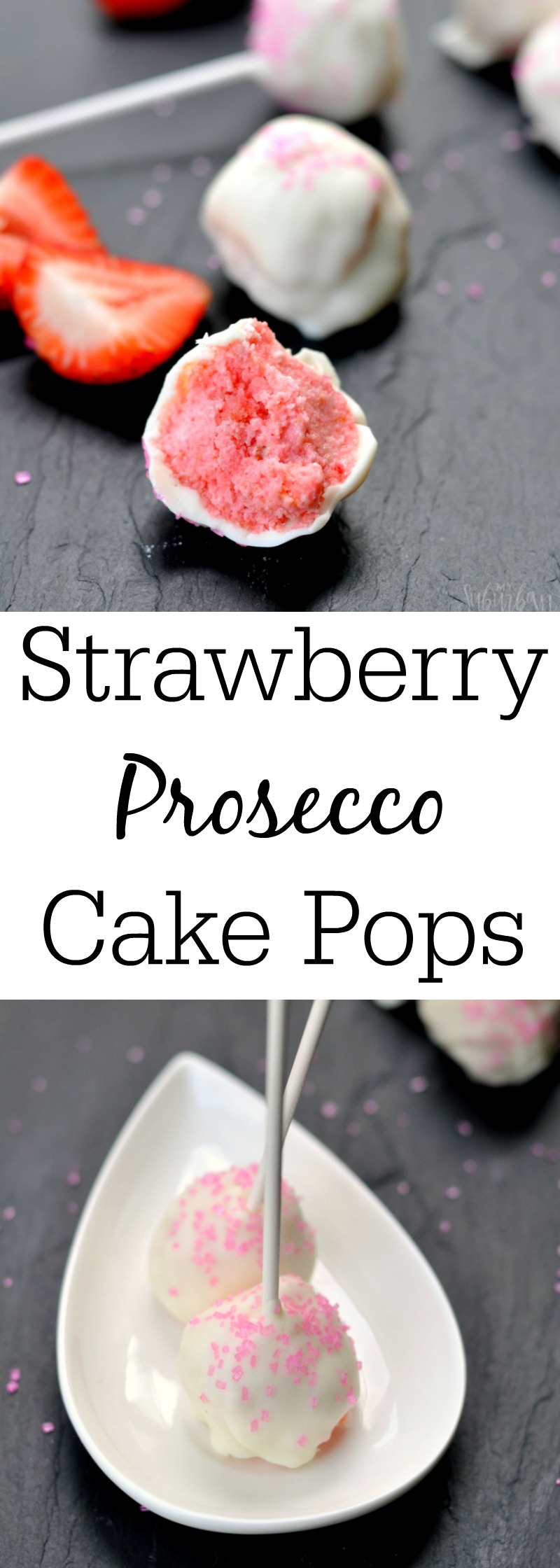 Strawberry Prosecco Cake Pops
