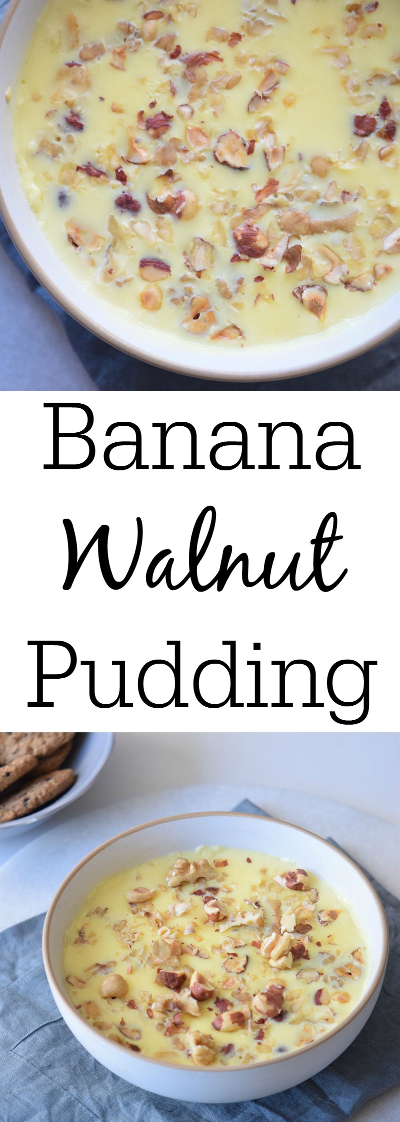 Banana Walnut Pudding