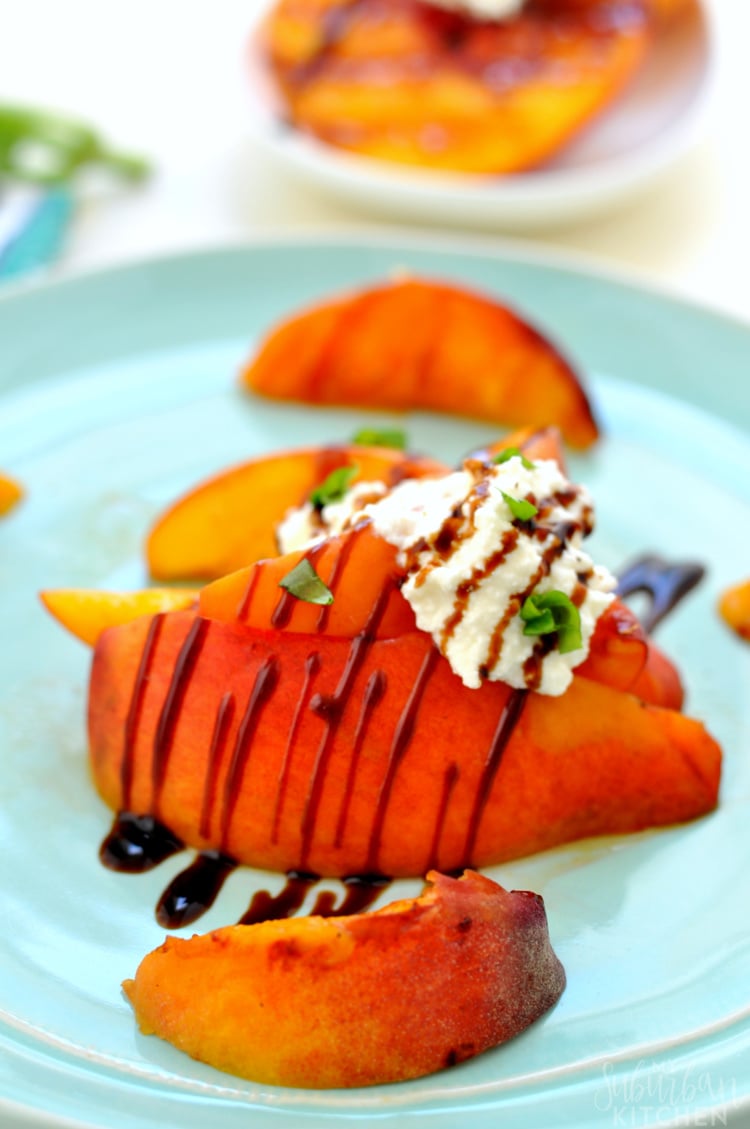 Easy Grilled Peaches with Ricotta