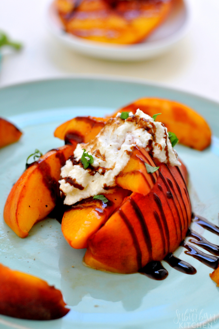 Grilled Peaches with Ricotta