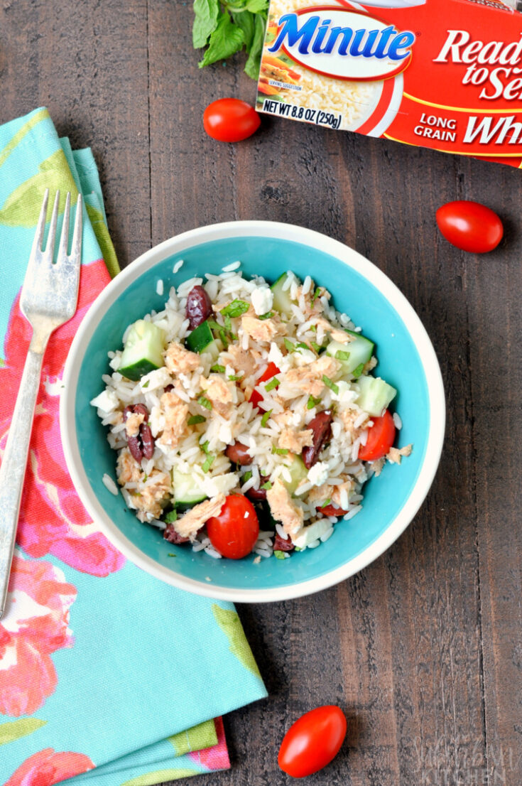 Easy Greek Rice Bowl