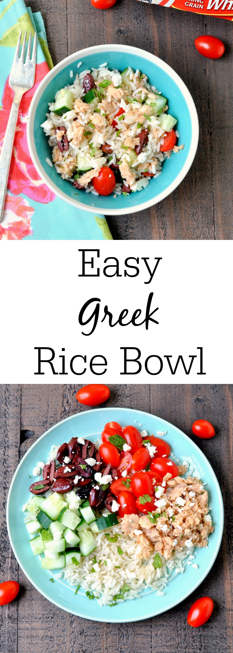 Easy Greek Rice Bowl