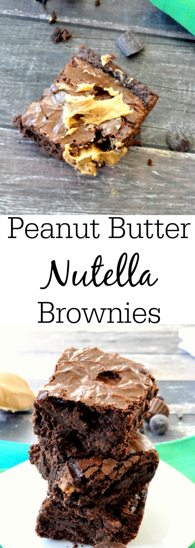 Nutella Peanut Butter Brownies