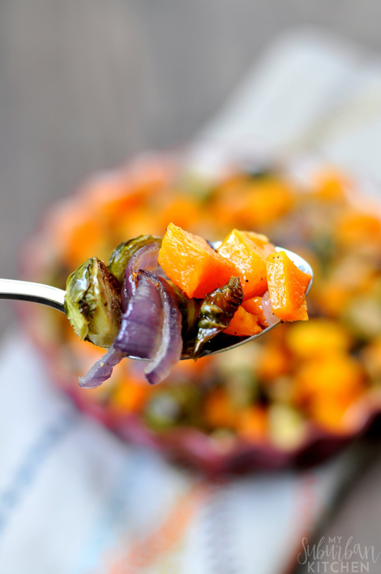 Roasted Brussels Sprouts and Butternut Squash Side Dish