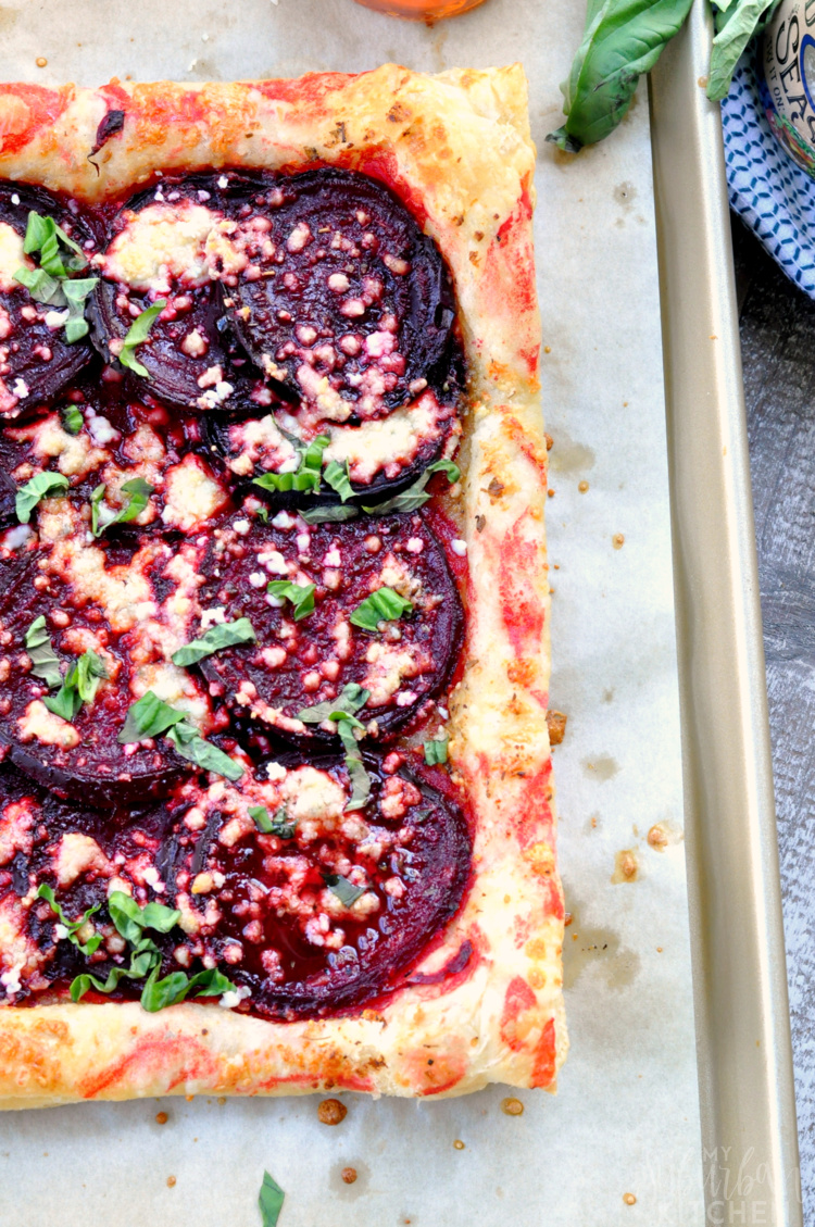 Roasted Beet and Blue Cheese Tart