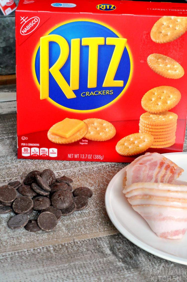 Maple Bacon Chocolate Dipped RITZ Crackers