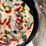Tomato Basil Chicken Skillet