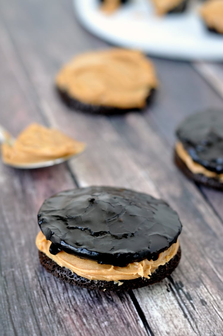 Texas Sheet Cake Whoopie Pies