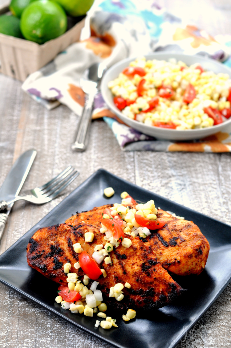 Chipotle Lime Chicken with Corn Relish