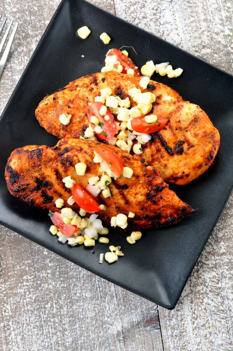 Grilled Chipotle Lime Chicken with Corn 