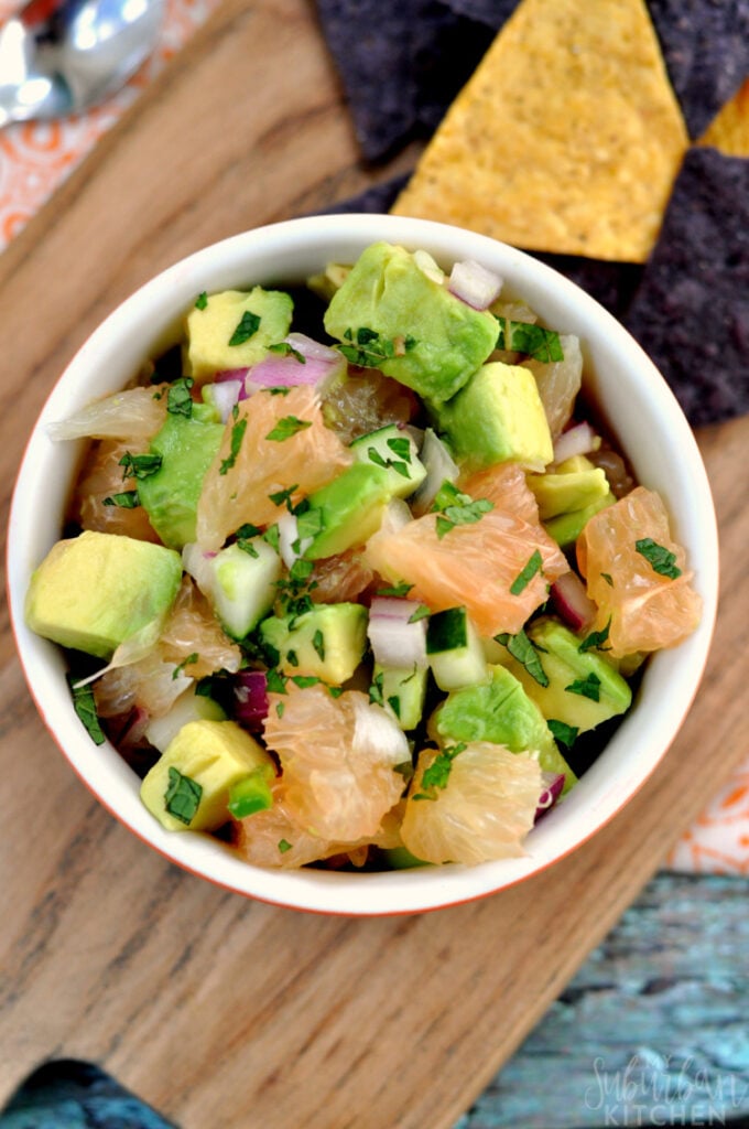 The Best Grapefruit Avocado Salsa My Suburban Kitchen