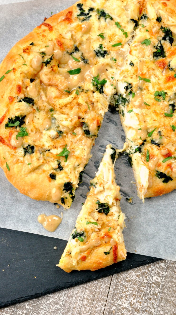 Creamy Crab Pizza